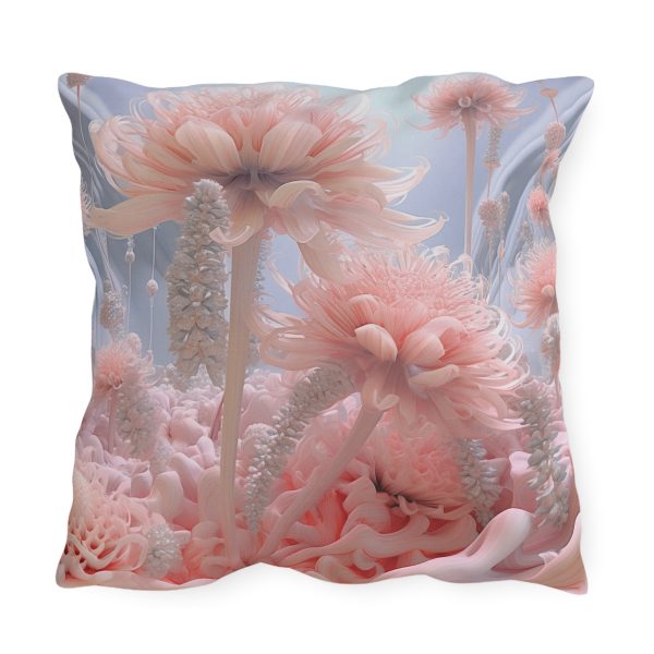 Foamy Floral Fusion 01 - Outdoor Pillows - Image 2