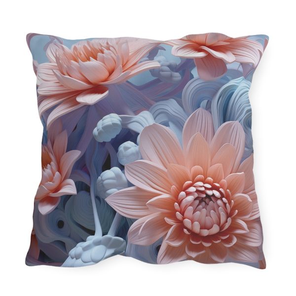 Foamy Floral Fusion 02 - Outdoor Pillows - Image 2