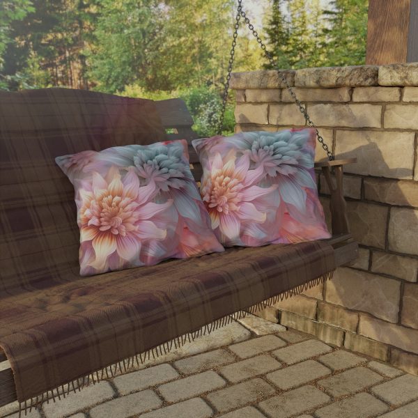 Pastel Fantasy Baroque Floral 03 - Outdoor Pillows - Image 4