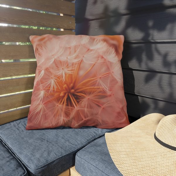 Lovely Fuzzy Fluff in Peach 01 - Outdoor Pillows - Image 3