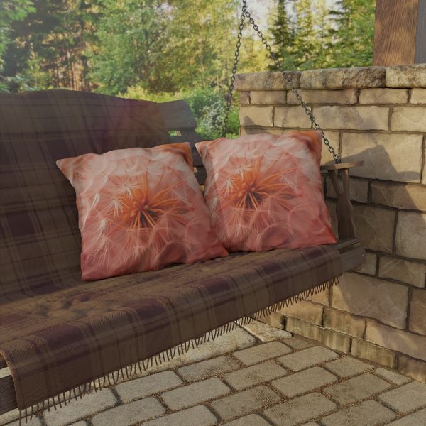 Lovely Fuzzy Fluff in Peach 01 - Outdoor Pillows - Image 4