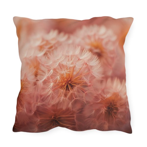 Lovely Fuzzy Fluff in Peach 02 - Outdoor Pillows - Image 2