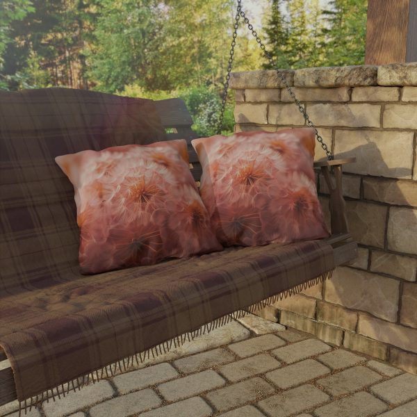 Lovely Fuzzy Fluff in Peach 02 - Outdoor Pillows - Image 4