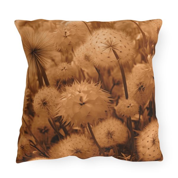 Dandelion Dream in Sunkissed Peach - Outdoor Pillows