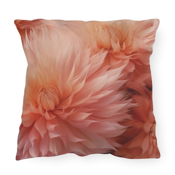 Lovely Fuzzy Buds in Peach 01 - Outdoor Pillows