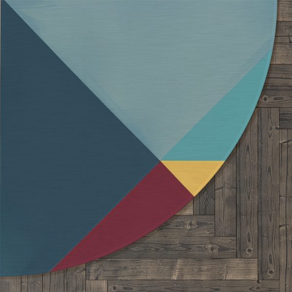 Soft Geometric Pyramid 03 - Round Rug - Image 5