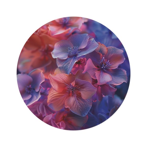 Bright Fantasy Floral 03 - Round Rug