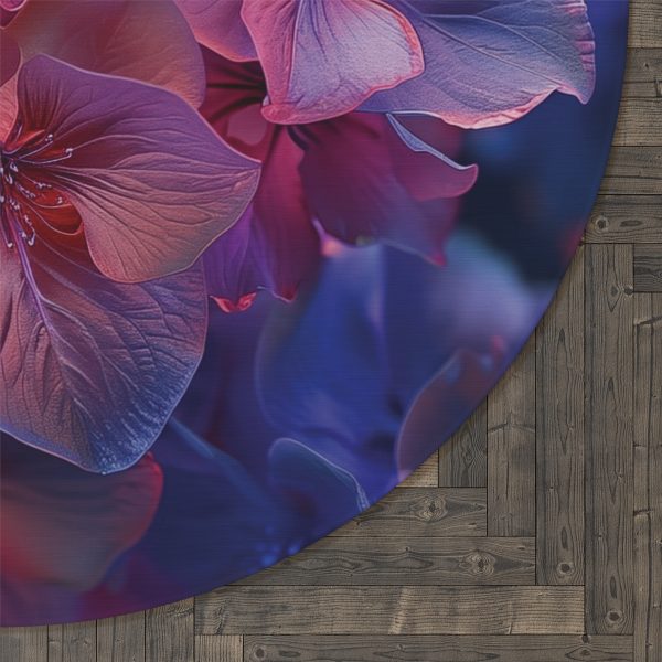 Bright Fantasy Floral 03 - Round Rug - Image 5