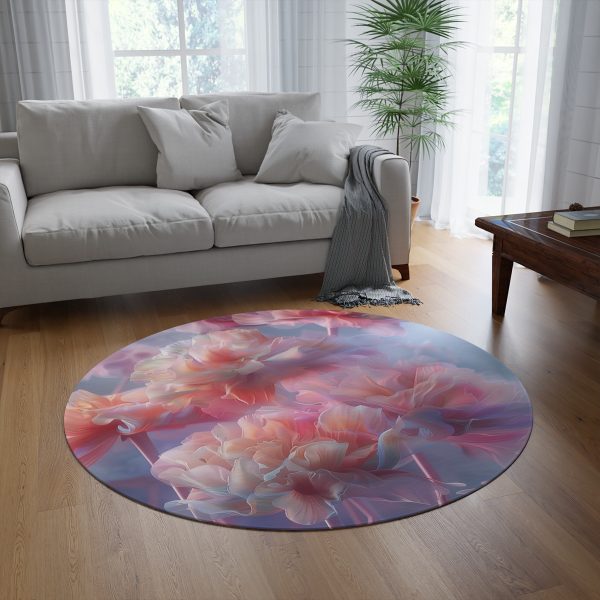 Floral Nebula 03 - Round Rug - Image 4