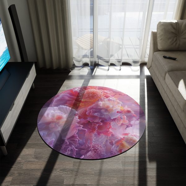 Floral Nebula 05 - Round Rug - Image 3