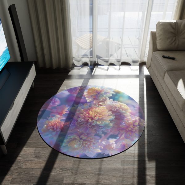 Floral Nebula 06 - Round Rug - Image 3