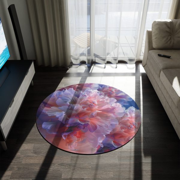 Floral Nebula 07 - Round Rug - Image 3