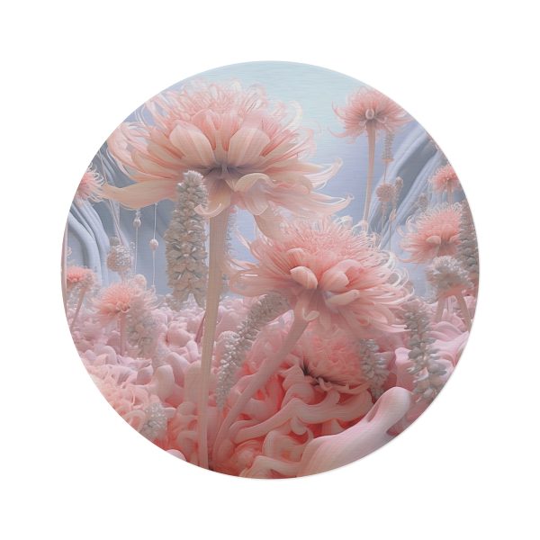 Foamy Floral Fusion 01 - Round Rug