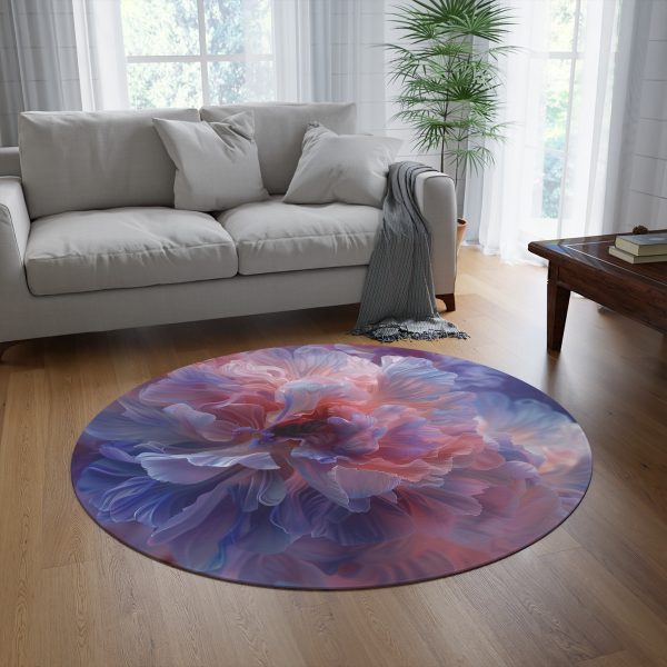 Floral Nebula 08 - Round Rug - Image 4