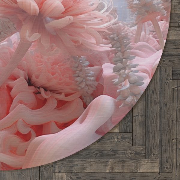 Foamy Floral Fusion 01 - Round Rug - Image 5