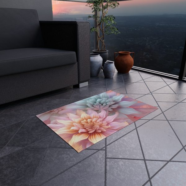 Pastel Fantasy Baroque Floral 03 - Outdoor Rug - Image 8