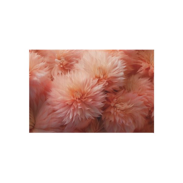 Lovely Fuzzy Buds in Peach 02 - Outdoor Rug - Image 5