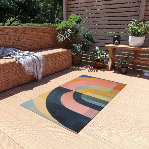 Soft Geometric Archways - Outdoor Rug - Image 3