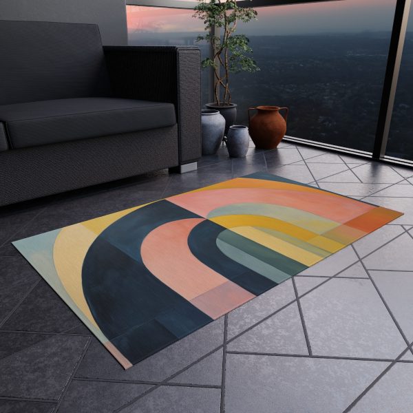 Soft Geometric Archways - Outdoor Rug - Image 4