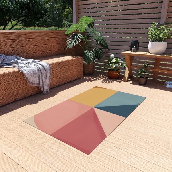 Soft Geometric Pyramid 02 - Outdoor Rug - Image 11