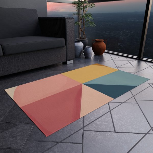 Soft Geometric Pyramid 02 - Outdoor Rug - Image 12