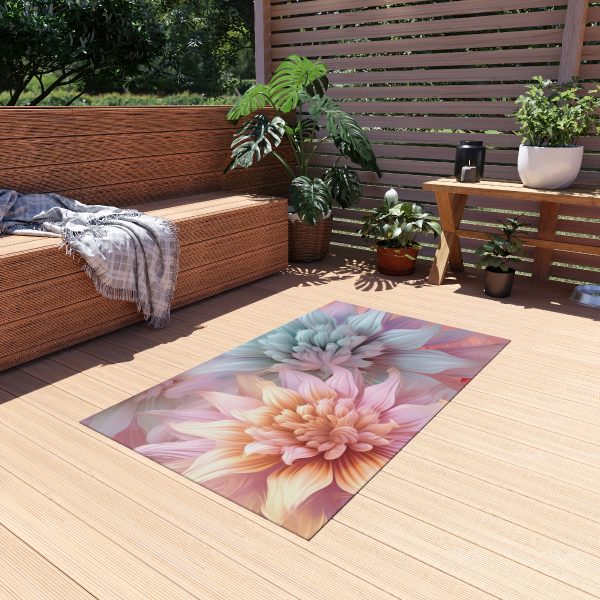 Pastel Fantasy Baroque Floral 03 - Outdoor Rug - Image 11