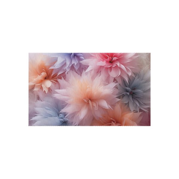 Pastel Palette Fantasy Feather Puffs - Outdoor Rug - Image 9