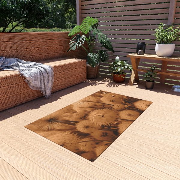 Dandelion Dream in Sunkissed Peach - Outdoor Rug - Image 11