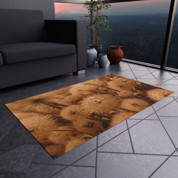 Dandelion Dream in Sunkissed Peach - Outdoor Rug - Image 12