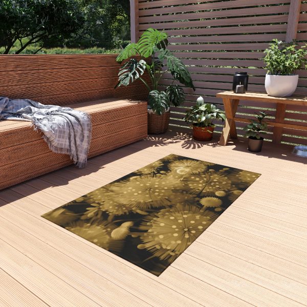 Fine and Dandy Motif in Sauterne Tone - Outdoor Rug - Image 11