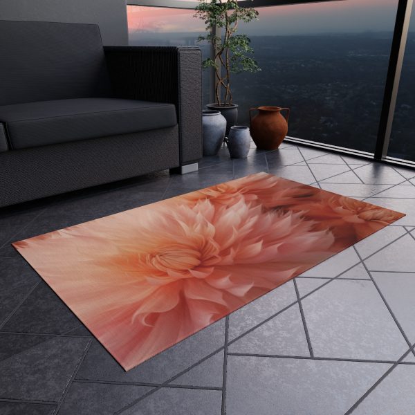 Lovely Fuzzy Buds in Peach 01 - Outdoor Rug - Image 12