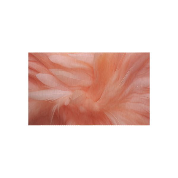 Lovely Fuzzy Feathers in Peach 01 - Outdoor Rug - Image 9