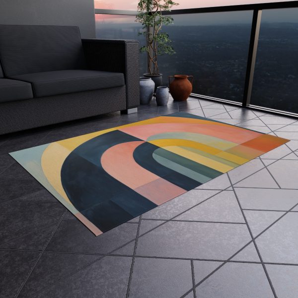 Soft Geometric Archways - Outdoor Rug - Image 12