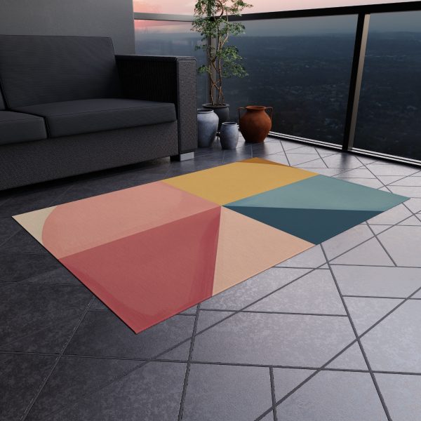 Soft Geometric Pyramid 02 - Outdoor Rug - Image 16