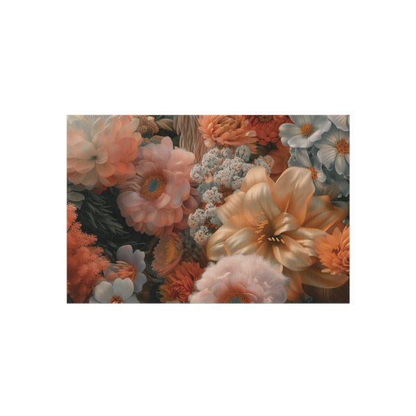 Lustrous Peach Baroque Floral 02 - Outdoor Rug - Image 13