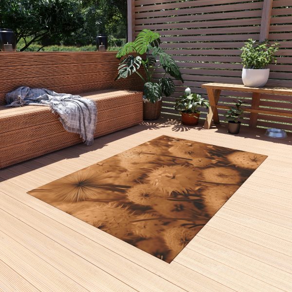 Dandelion Dream in Sunkissed Peach - Outdoor Rug - Image 15