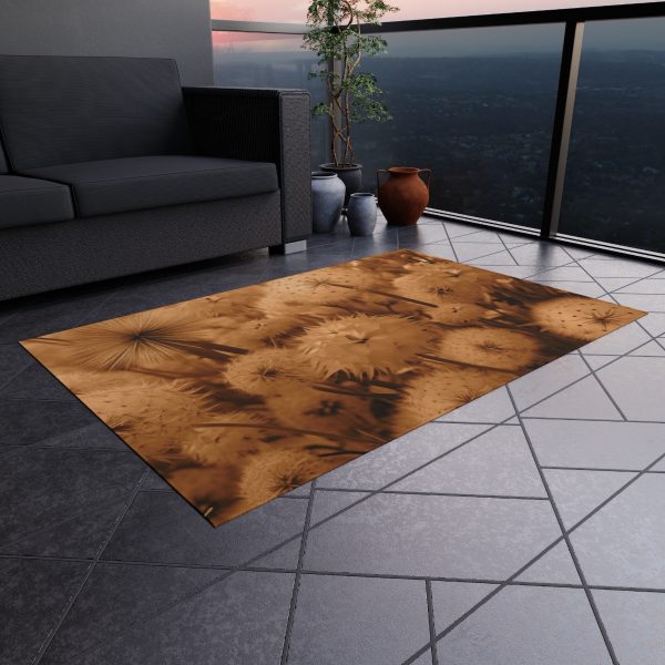 Dandelion Dream in Sunkissed Peach - Outdoor Rug - Image 16