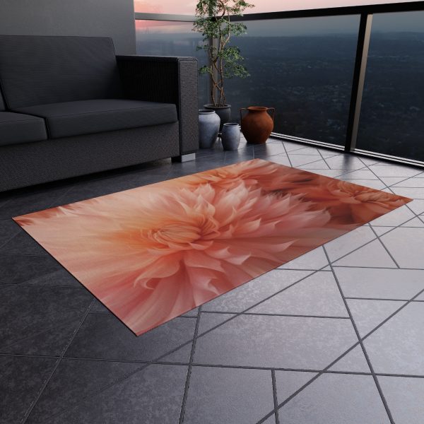 Lovely Fuzzy Buds in Peach 01 - Outdoor Rug - Image 16