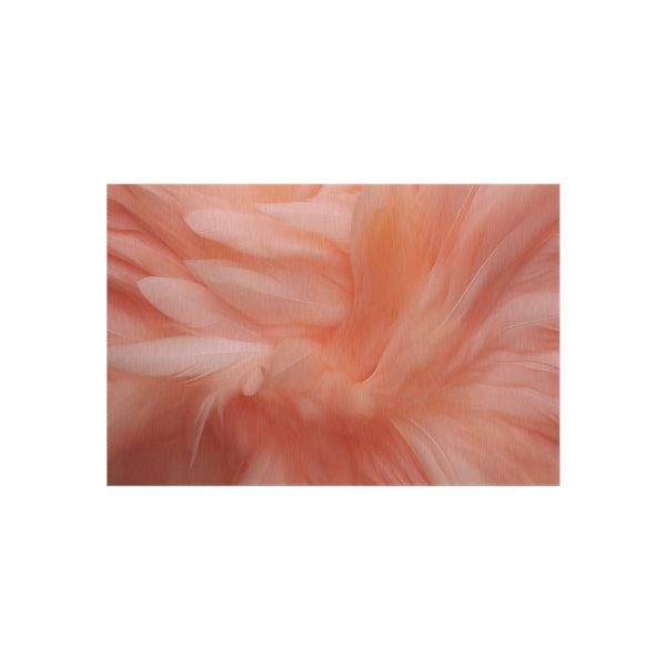 Lovely Fuzzy Feathers in Peach 01 - Outdoor Rug - Image 13