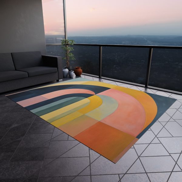 Soft Geometric Archways - Outdoor Rug - Image 20