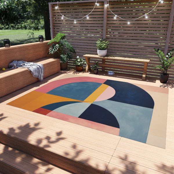 Soft Geometric Windows - Outdoor Rug - Image 3