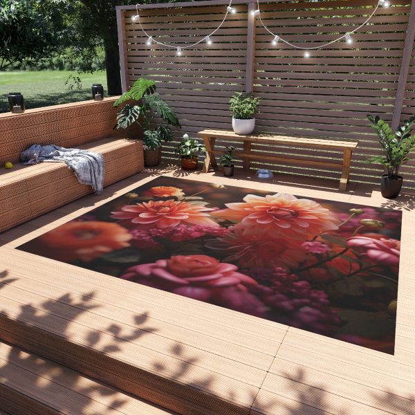 Bright Fantasy Floral 02 - Outdoor Rug - Image 3