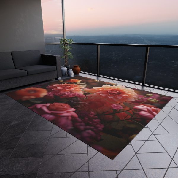 Bright Fantasy Floral 02 - Outdoor Rug - Image 4