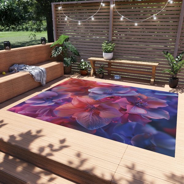 Bright Fantasy Floral 03 - Outdoor Rug - Image 3