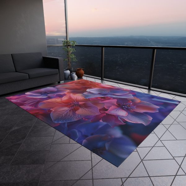 Bright Fantasy Floral 03 - Outdoor Rug - Image 4