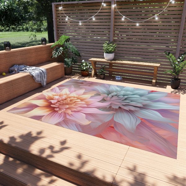 Pastel Fantasy Baroque Floral 03 - Outdoor Rug - Image 19