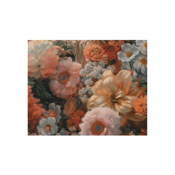 Lustrous Peach Baroque Floral 02 - Outdoor Rug