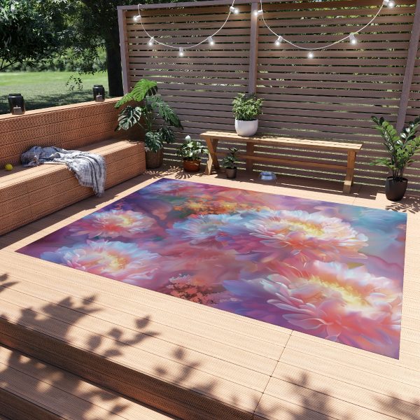 Floral Nebula 04 - Outdoor Rug - Image 3