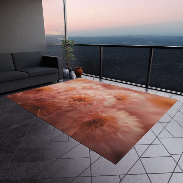 Lovely Fuzzy Fluff in Peach 02 - Outdoor Rug - Image 4