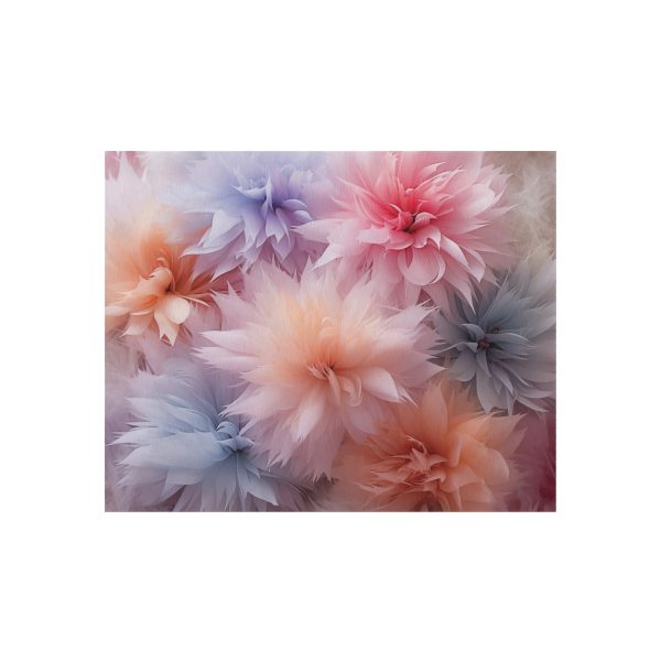 Pastel Palette Fantasy Feather Puffs - Outdoor Rug